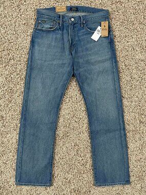 Polo Ralph Lauren Men's Varick Slim Straight Indigo-Dyed Jeans Blue, Size 32x30